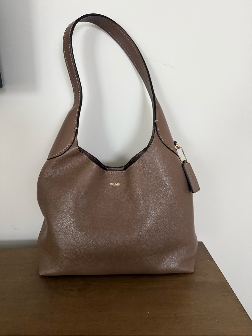 Coach Brooklyn 28 Shoulder Bag in Dark Stone